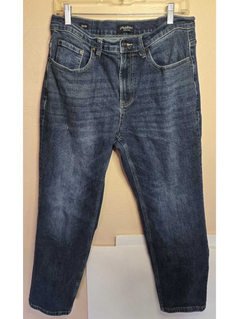 Flag And Anthem Men's Portland Relaxed Fit Stonewashed Denim Jeans Size 32X30
